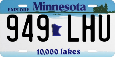 MN license plate 949LHU