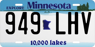 MN license plate 949LHV