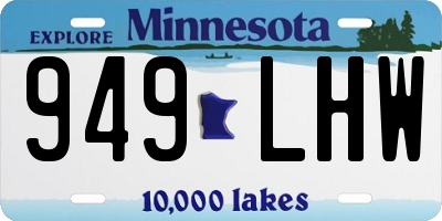MN license plate 949LHW