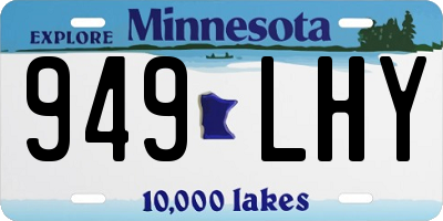 MN license plate 949LHY