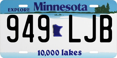 MN license plate 949LJB