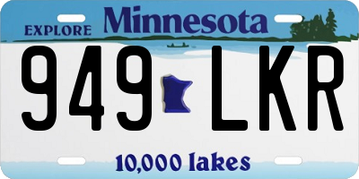 MN license plate 949LKR