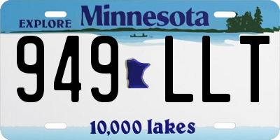 MN license plate 949LLT