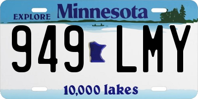 MN license plate 949LMY