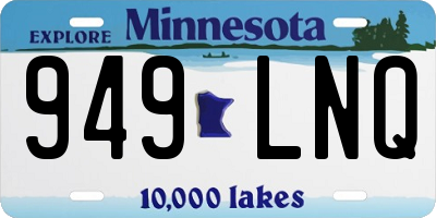 MN license plate 949LNQ