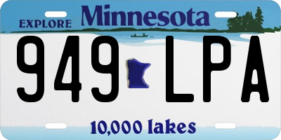 MN license plate 949LPA