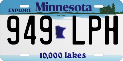 MN license plate 949LPH