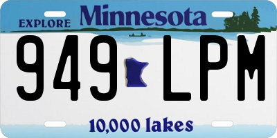 MN license plate 949LPM