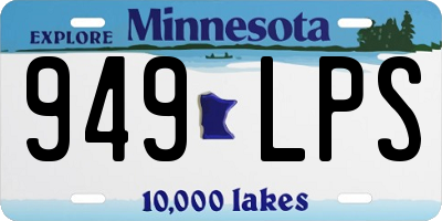 MN license plate 949LPS