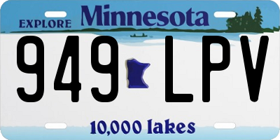 MN license plate 949LPV