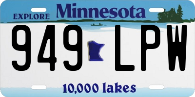 MN license plate 949LPW
