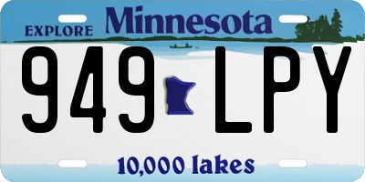 MN license plate 949LPY