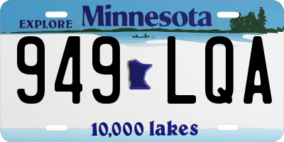 MN license plate 949LQA