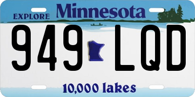 MN license plate 949LQD