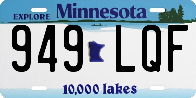 MN license plate 949LQF