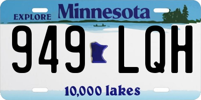 MN license plate 949LQH