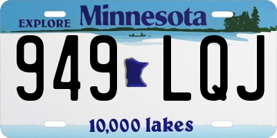 MN license plate 949LQJ