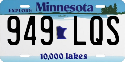 MN license plate 949LQS