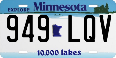 MN license plate 949LQV