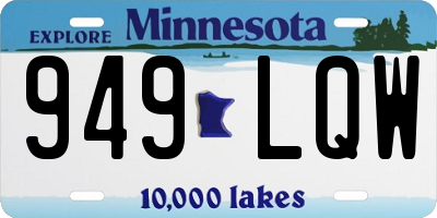 MN license plate 949LQW