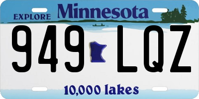 MN license plate 949LQZ