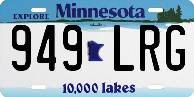 MN license plate 949LRG