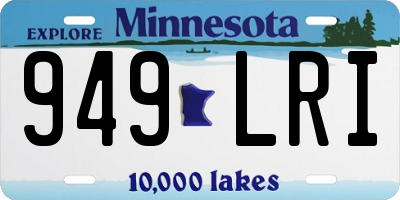 MN license plate 949LRI