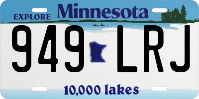 MN license plate 949LRJ