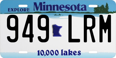MN license plate 949LRM