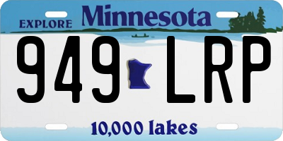 MN license plate 949LRP
