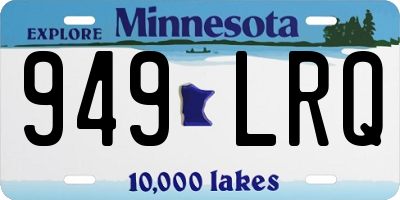 MN license plate 949LRQ