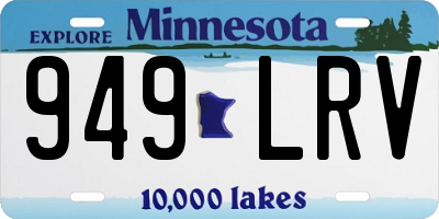 MN license plate 949LRV