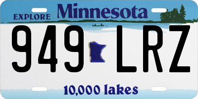 MN license plate 949LRZ