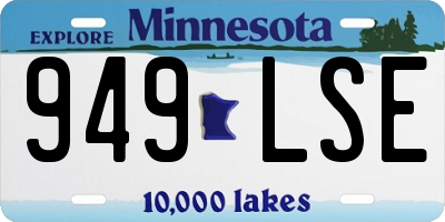 MN license plate 949LSE