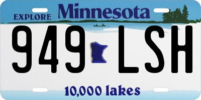 MN license plate 949LSH