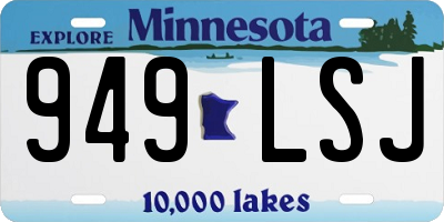 MN license plate 949LSJ