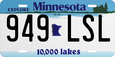 MN license plate 949LSL