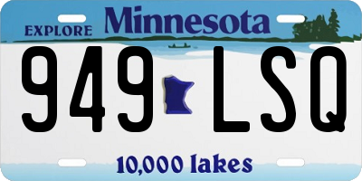 MN license plate 949LSQ