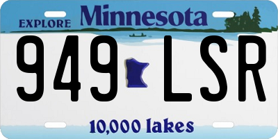 MN license plate 949LSR