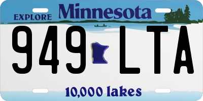 MN license plate 949LTA