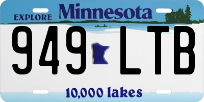 MN license plate 949LTB