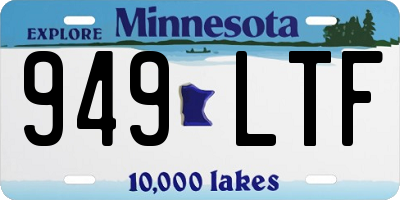 MN license plate 949LTF