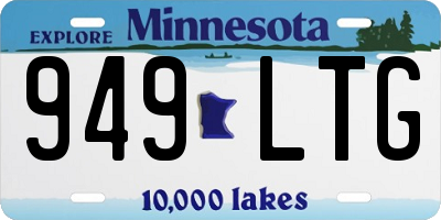 MN license plate 949LTG