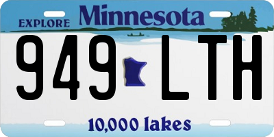 MN license plate 949LTH