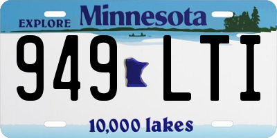 MN license plate 949LTI