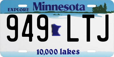MN license plate 949LTJ