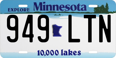 MN license plate 949LTN