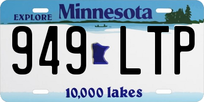 MN license plate 949LTP