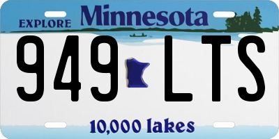 MN license plate 949LTS
