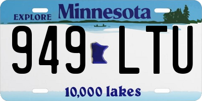 MN license plate 949LTU